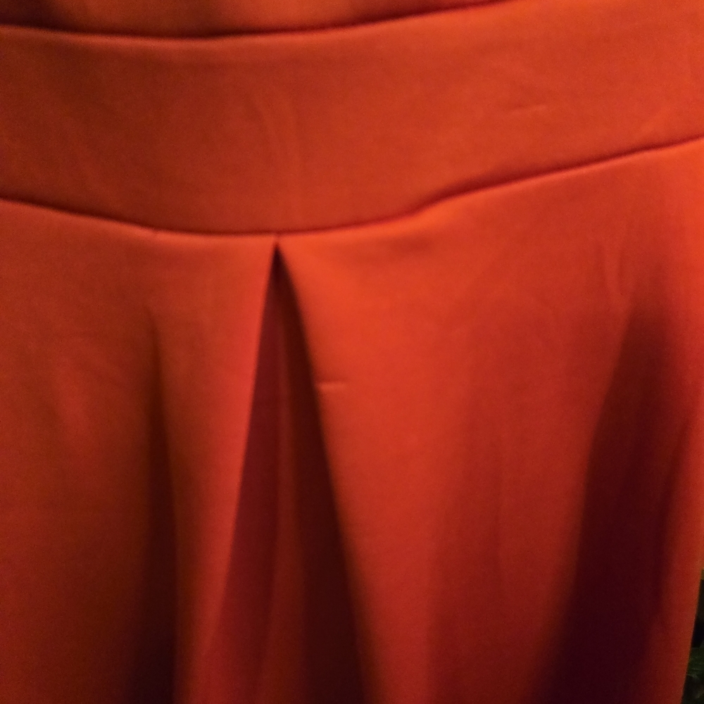 Red Cocktail Midi Dress With Zip Back - Picture 2 of 6